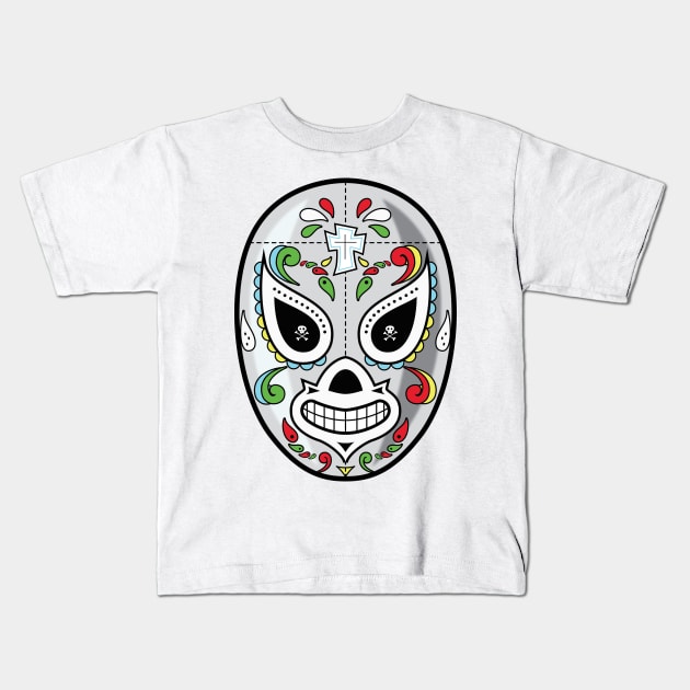La Mascara de El Santo 2 Kids T-Shirt by Rubtox